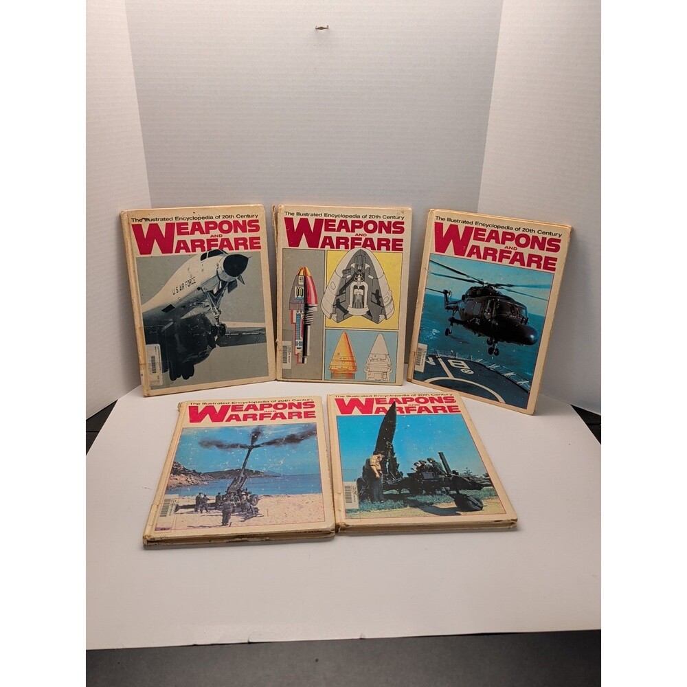 VTG Weapons and Warfare The Illustrated Encyclopedia of 20th Century Lot Of 5